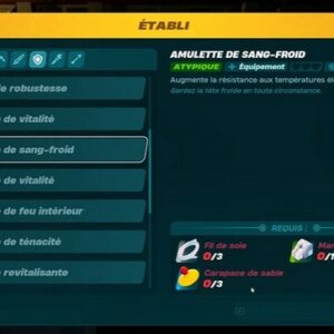 Amulette de sang froid lego fortnite