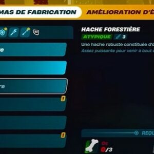 Hache Forestière Atypique lego Fortnite