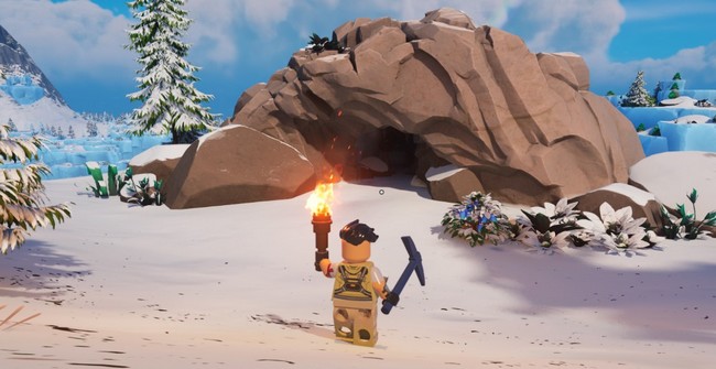 Localisation des grottes de glace dans LEGO Fortnite