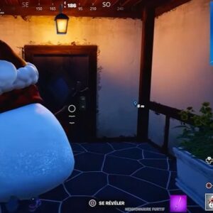 Utiliser un Déguisement de Neigionnaire Furtif près du Krampus et de sa Cachette a Cadeaux Fortnite