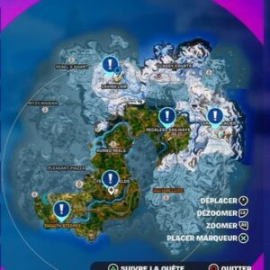 Emplacements des Établis de Modification dans Fortnite Chapitre 5, Saison 1