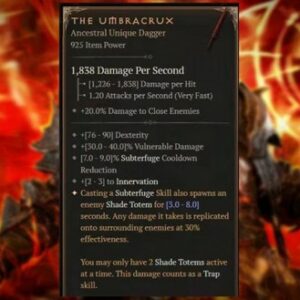 Comment obtenir l'Umbacrux sur Diablo 4