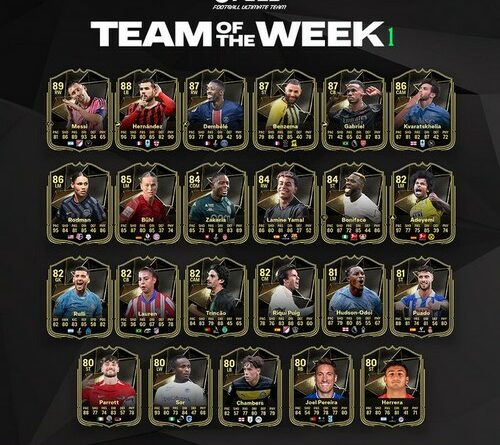 Quelle est la TOTW 1 dans EA FC 25