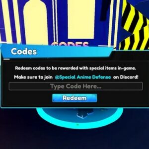 Roblox : Codes Spécial Anime Defense Septembre 2024