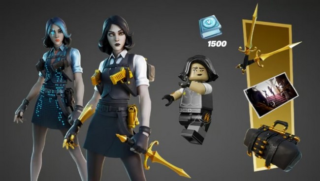 cosmétiques inclus dans le pack Quêtes Toucher D’Or dans Fortnite.