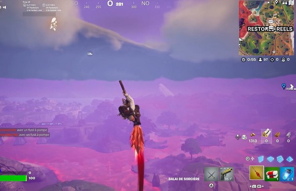 Comment Parcourir la Distance dans les Airs avec un Balai de Sorcière Fortnite-1