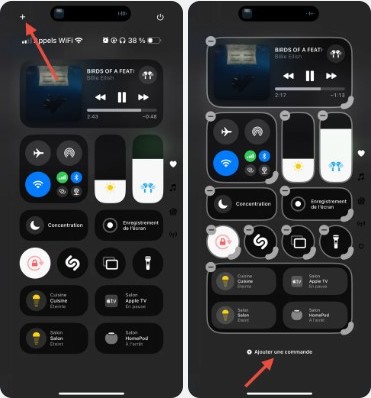 Comment ajouter des commandes au centre de contrôle d'un iPhone sous iOS 18