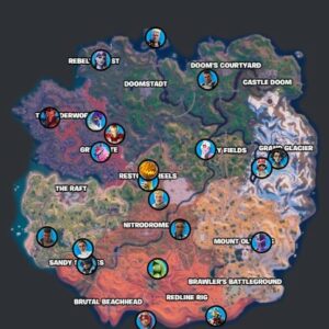 Emplacements PNJ Fortnite Chapitre 5 Saison 4