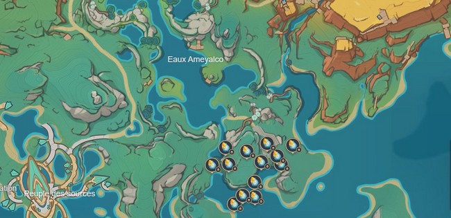 Souterrain au Sud des Eaux Ameyalco-genshin impact