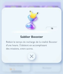 Sabliers Boosters dans Pokémon Pocket