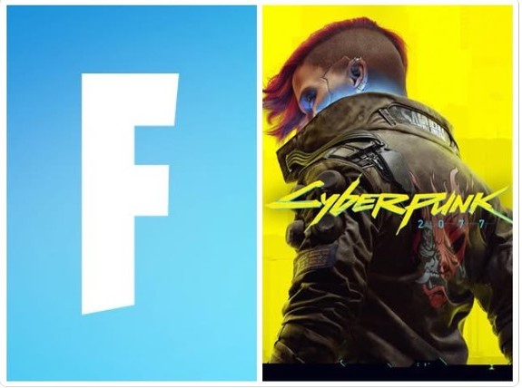 crossover Fortnite x Cyberpunk 2077