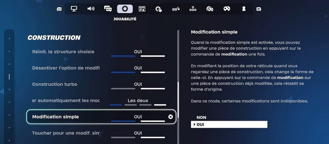 modification simple fortnite